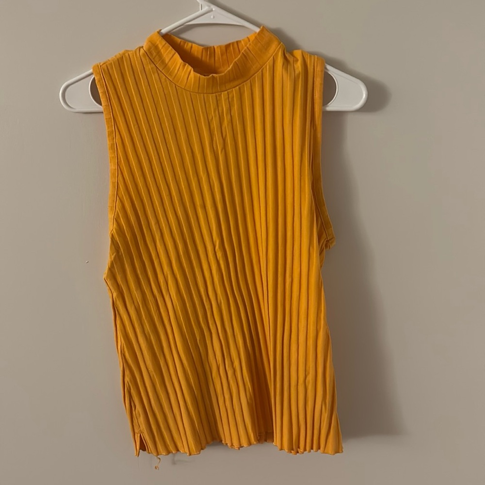 Mock neck tank top
